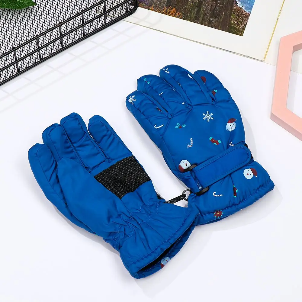 Mountaineering Children Kids Winter Must Non-slip Snow Snowboard Children Ski Gloves Windproof Waterproof Long-sleeved Mitten