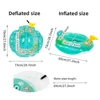 1pc Water Spray Inflatable Seat Ring Swimming Pool Floating Yacht Seat Swim Ring Circle 2
