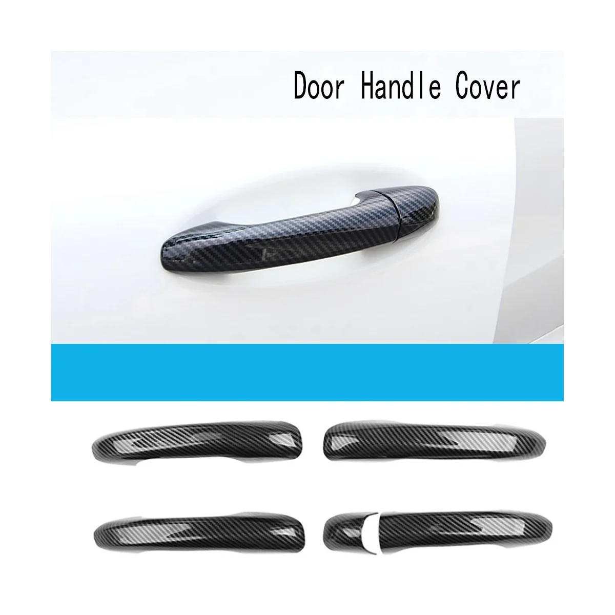 

4 шт., накладки на дверную ручку автомобиля из углеродного волокна для Mercedes Benz a B C E GLA GLB GLC Class W247 2022