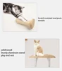 1PC Cat Tree Wall Mounted Cat Shelves Scratching Post for Cat Jumping Platform and Cat Hammock Rope Ladder Wall Wooden Furniture 4