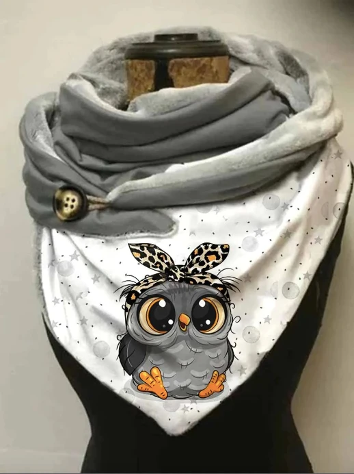 

Owl Art Casual 3D Printed Scarf And Shawl for Women