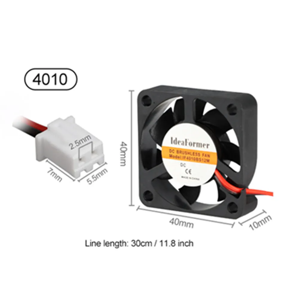 40mm x 10mm 5V Blower Cooling Fan 40x40x10mm Reprap 3D Printer Extruder for PLA 