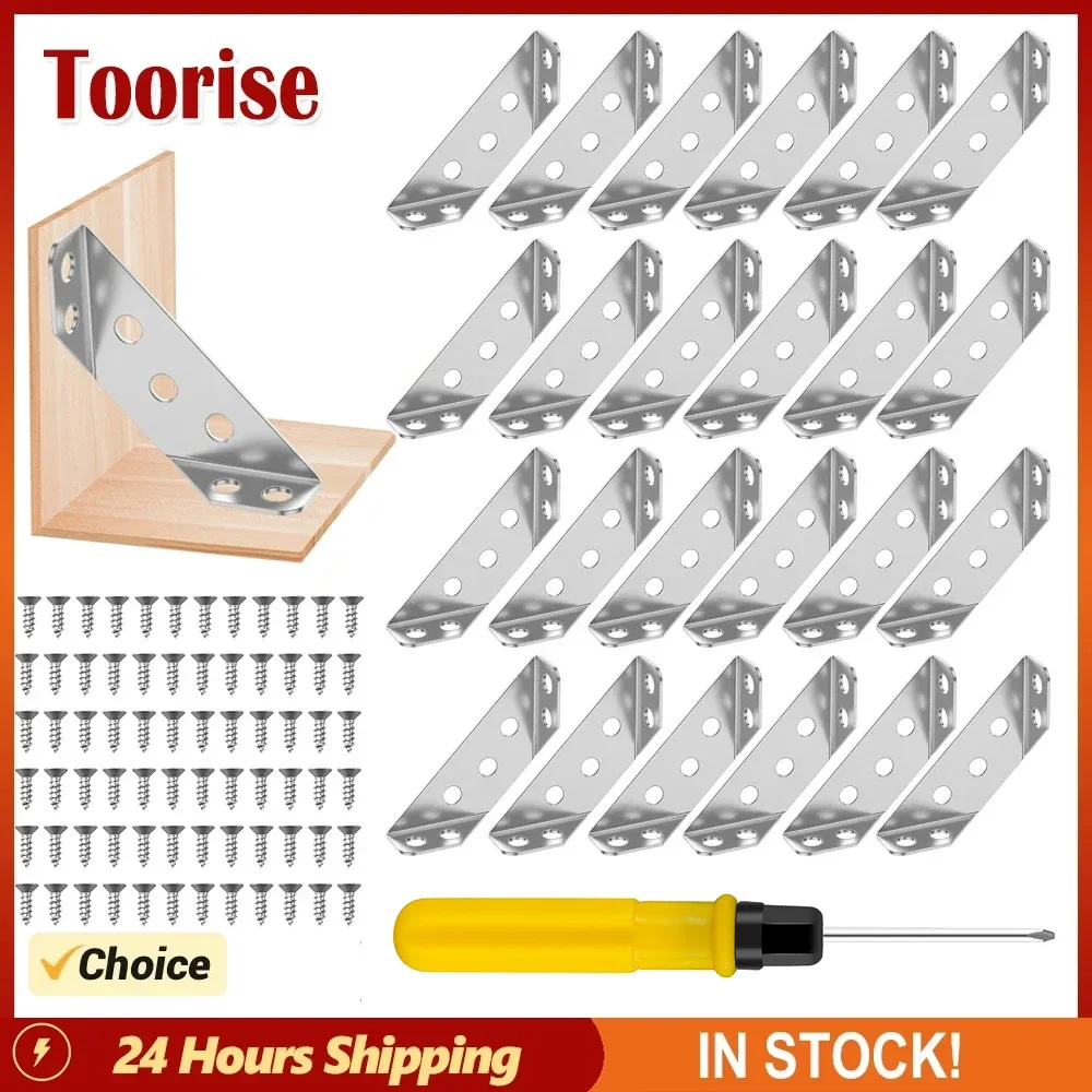 Ensemble de connecteurs d'angle de meubles en métal, assemblage Eziform, support rapide d'angle, attelle d'angle triangulaire, support de joint d'étagère de chaise, 30 pièces