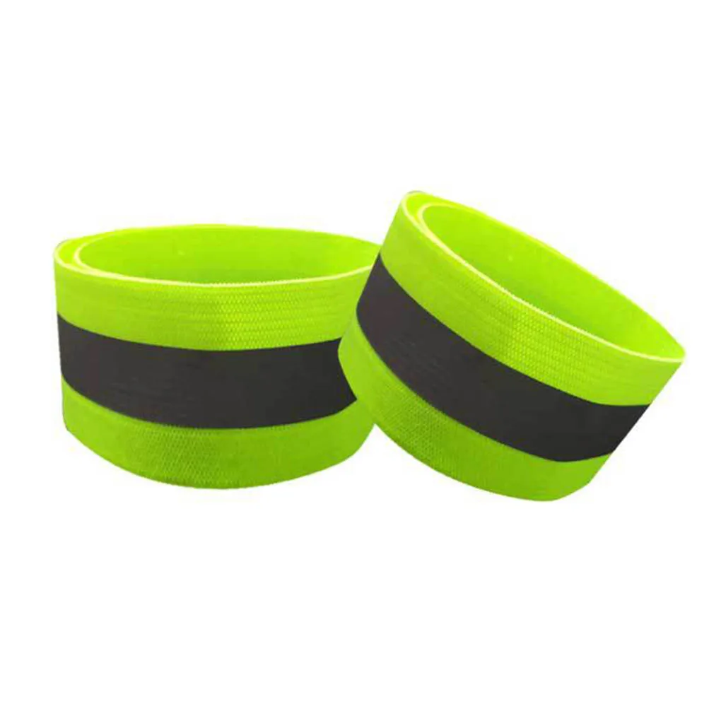 

2pcs Reflective Wristband Night Running Arm Band Jogging Fitness Exercise Reflective Elastic Band