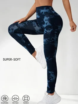 Women's Tie Dye Workout Leggings - Super Soft High Waisted No See Through with for Yoga Running Gym Fitness 1