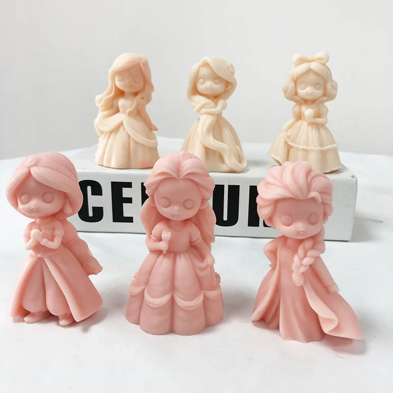 Unique Candle Molds Body Resin Mold DIY Craft Molds Portrait Silicone Mold  Cartoon Little Girls Doll Girl Shape Portrait Candle - AliExpress