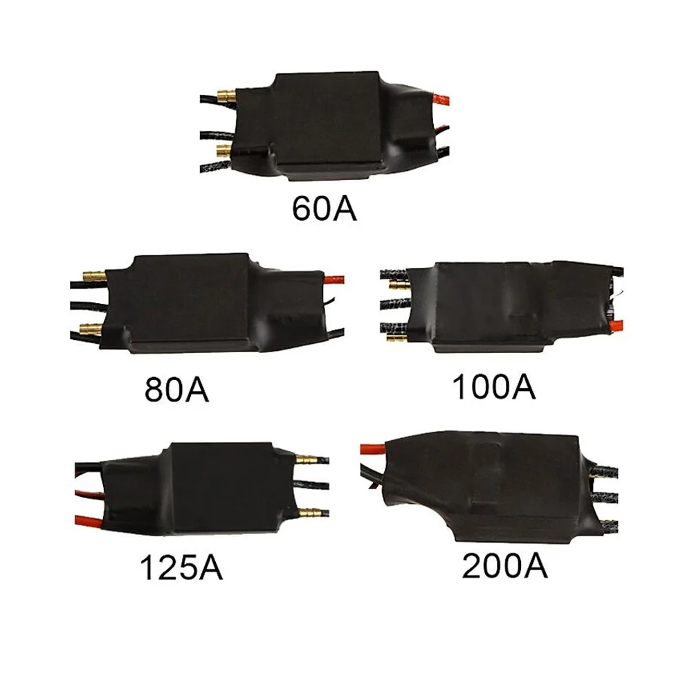 Contrôleur ESC 60A-200A Brushless pour RC Voiture Bateau