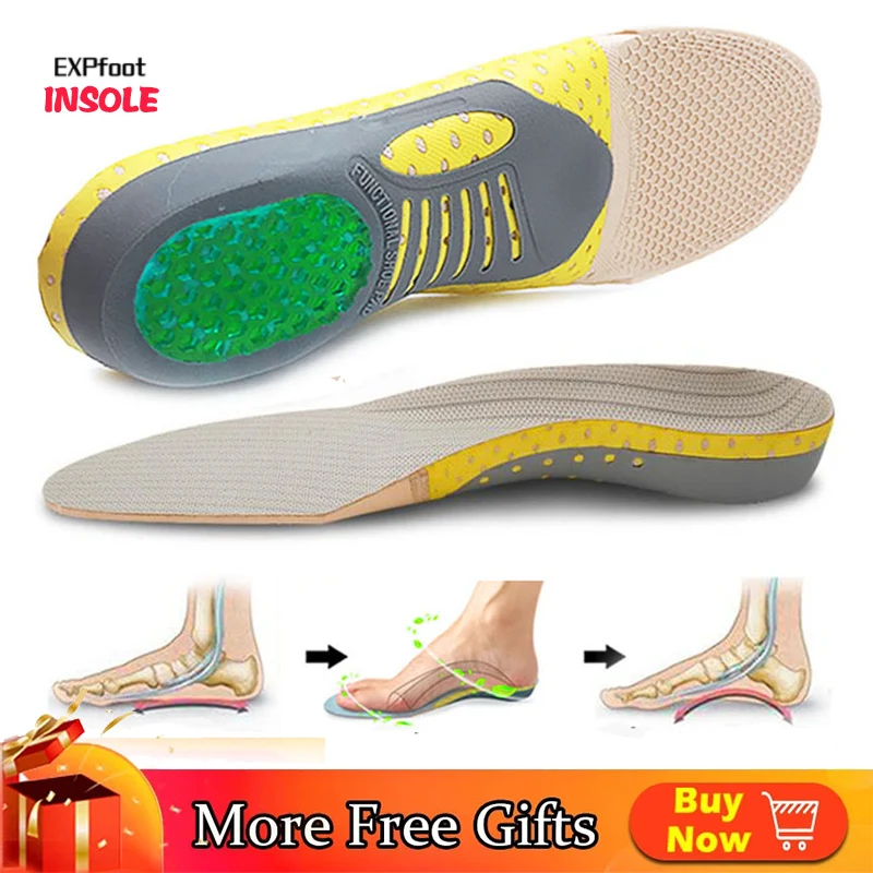 Orthotic Insole Arch Support PVC Flat Foot Health Shoe Sole Pad insoles for Shoes insert padded Orthopedic insoles for feet