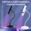 UV Lamp for Nail 2 in 1 Nail Lamp Portable Nail Dryer Stand Hold Handheld UV LED Nail Lamp Mini Nail Drying Light for Home Salon 3