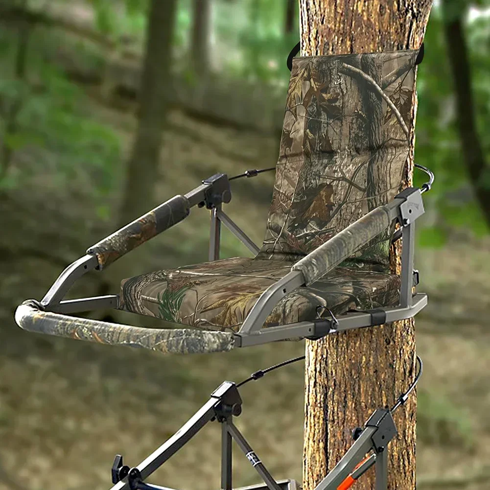

Сменное сиденье Treestands с подставкой для спины, подушка для сиденья Treestand, камуфляжная расцветка, регулируемая для занятий спортом на открытом воздухе, приключений