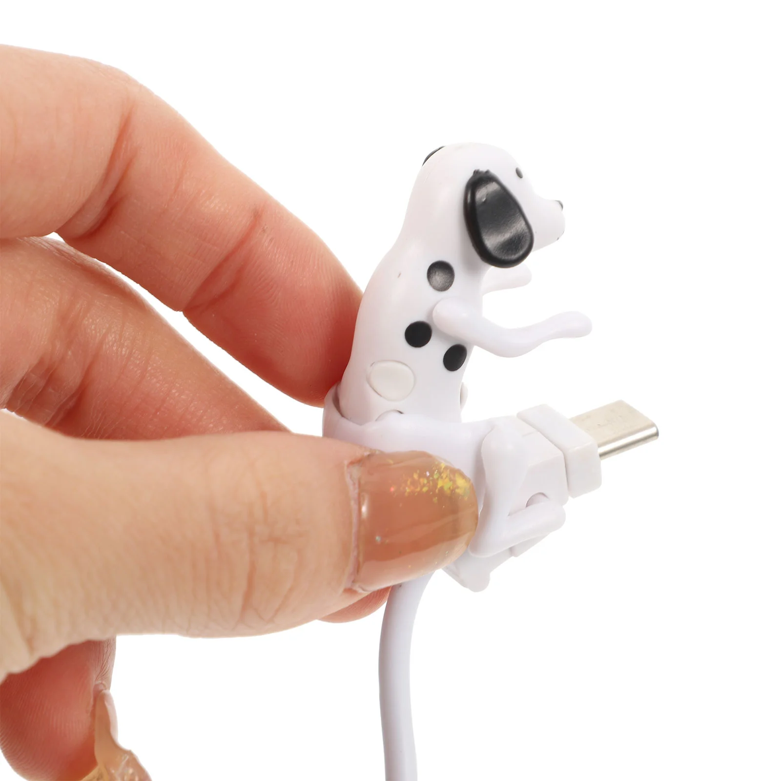Portable Phone Adapter Creative Puppy Charging Cable Durable USB Cable Computer Accessories Type C Data Line Office Supply