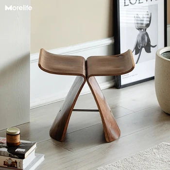 Nordic Danish Creative Design Chair Butterfly Chair Stool Side table Corner table Living Room Stool Shoe changing Art-Stool