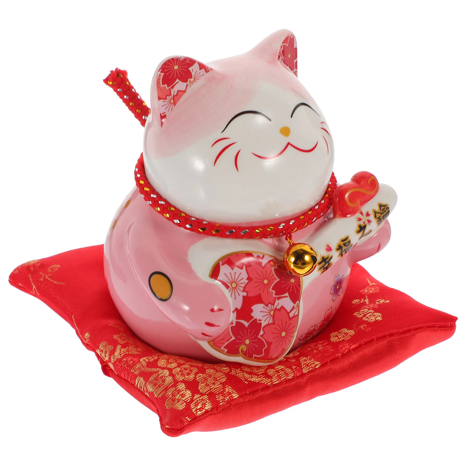 

Desktop Lucky Cat Piggy Bank Office Decor Ceramics Fortune Cat-shaped Money Pot