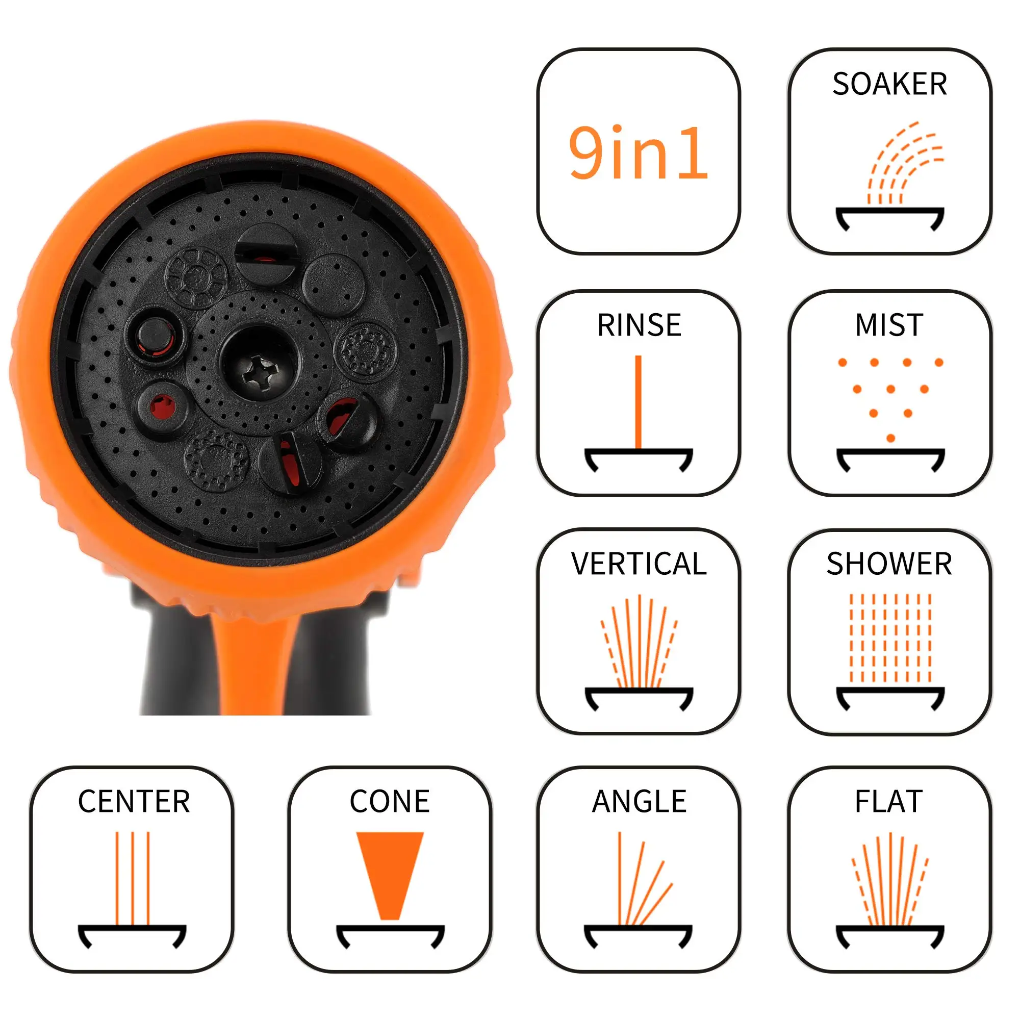 Giraffe Tools AW50 Hose Reel 1/2" x 155 ft, Heavy Duty Retractable Garden Hose Reel with Any Length Lock, Slow Return System 6