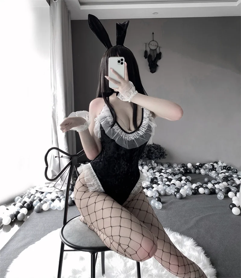 Plus Size Sexy Cosplay Lingerie Budysuit Bunny Suit Anime Lingerie Kawaii Role Play Bunny Girl Anime Cosplay Sexy Costumes women lingerie women lingerie set women cosplay costume
