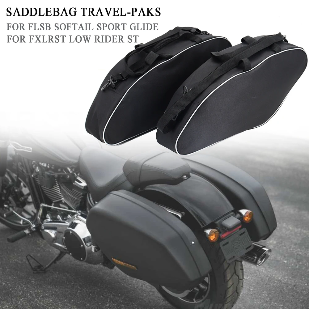 

Saddle Bag Liner Kit Travel-Packs For FLSB Softail Sport Glide FXLRST Low Rider ST 2022 Side Luggage Liners Bag