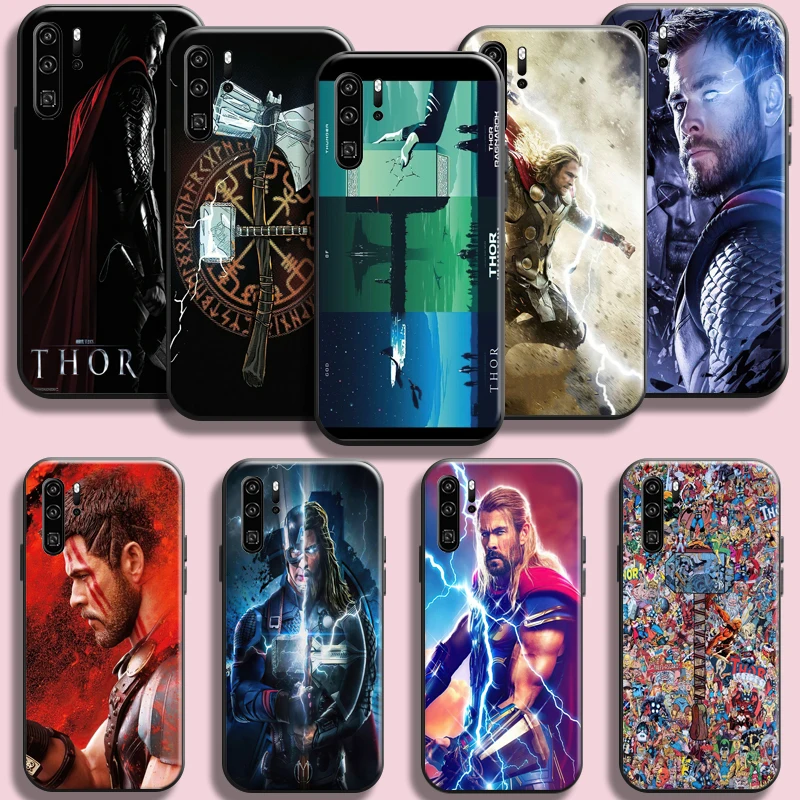 

Marvel Avengers Thor Phone Case For Huawei P50 P40 P30 P20 Pro Lite 5G P Smart Z Full Protection Funda Carcasa Coque Shockproof