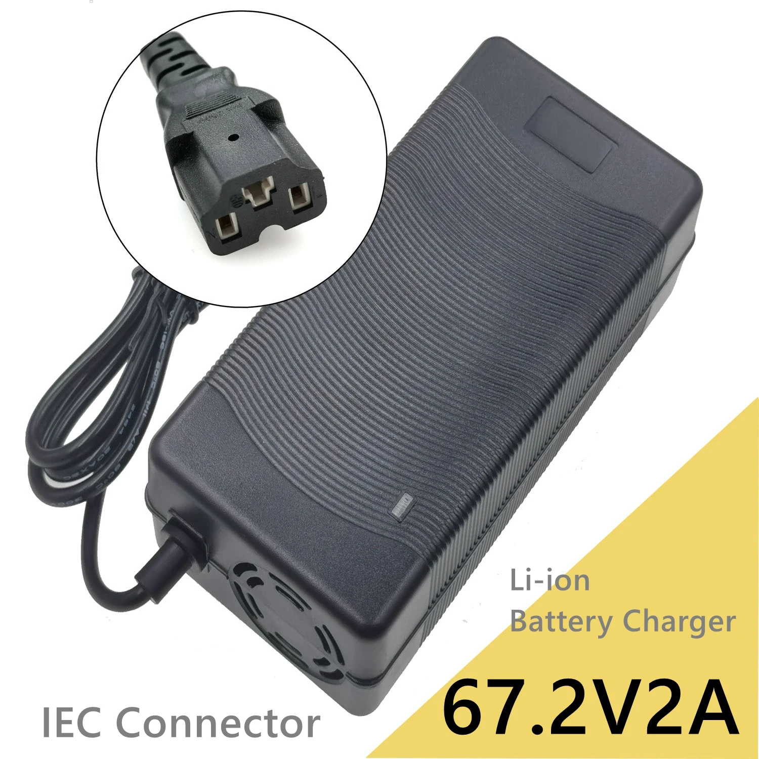 

67.2V 2A Lithium Battery Charger For 60V Li-ion battery electric bike Charger with IEC connector