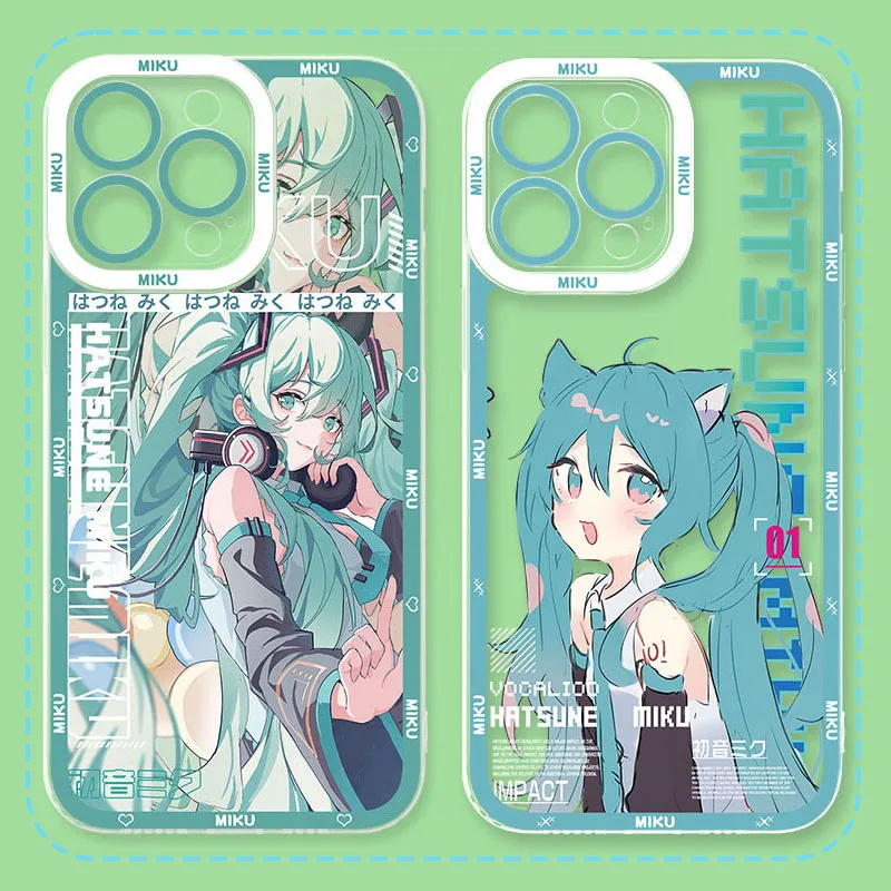 Lovely Kawaii Miku Soft Silicone Phone Case