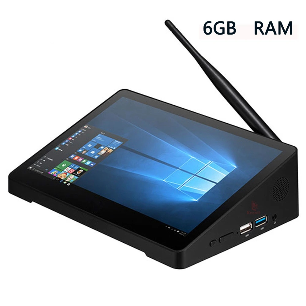 Originale X10S All In One Mini Pc Computer Desktop Tablet Pos Windows 10 Intel J4105 10.1 "Touch Screen 6Gb Ram Wifi Rj45