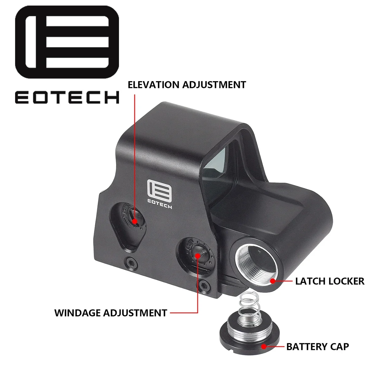 Eotech 551 552 553 558 Holographic Sight Red Green Dot Sight Riflescopes UNITY Fast FTC Mount 1/3 Optic Riser Scope Mount