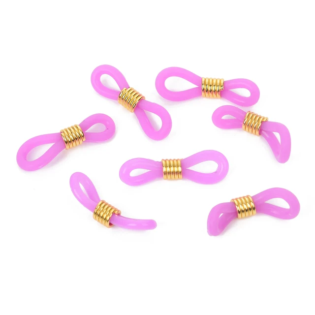 DHWEKU Chaîne De Lunettes Avec 36 Pièces Embouts, D'extrémités De Lunettes, Boucles Connecteurs De Couleur Aléatoire, Flexibles Et Adaptées à Tous Les Styles, Retenez Vos Lunettes Avec Style