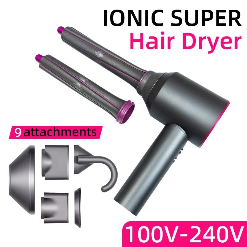 Strong wind power ionbroxa hair dryer Household fast dry hair dryer professional modeling tool 5+1 small appliance