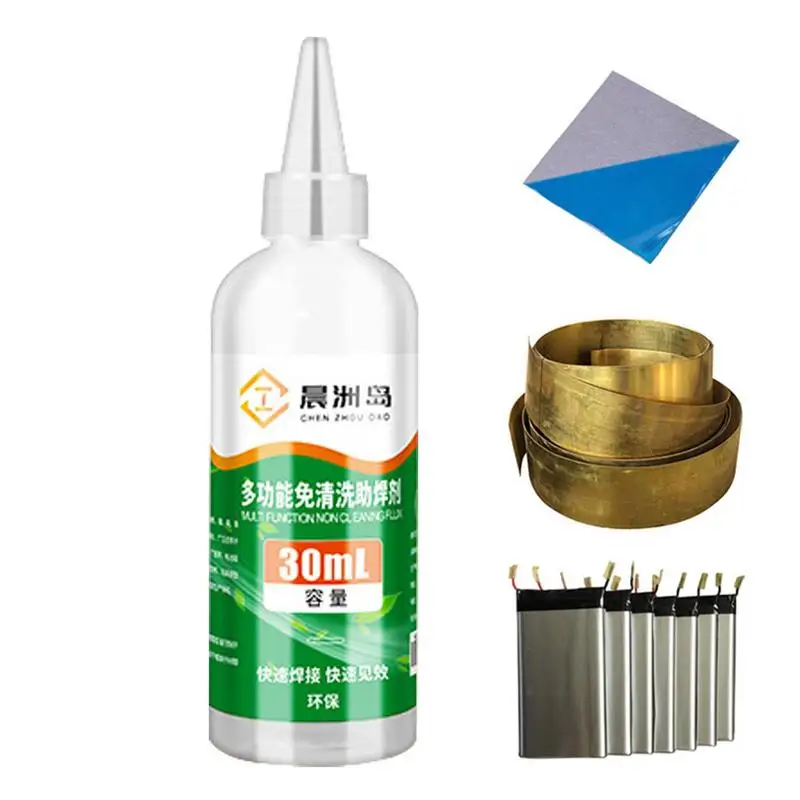 

New Soldering Flux Liquid Copper Aluminum Metal Liquid Solder Flux For Electronics No Water Cleaning Quick Drying Tasteless