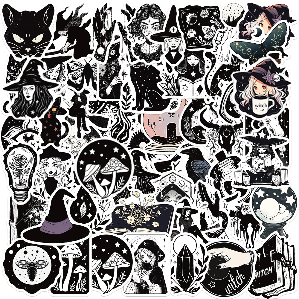 Stickers Black White Packs  Black White Stickers Graffiti - 50 Pcs Black  White - Aliexpress