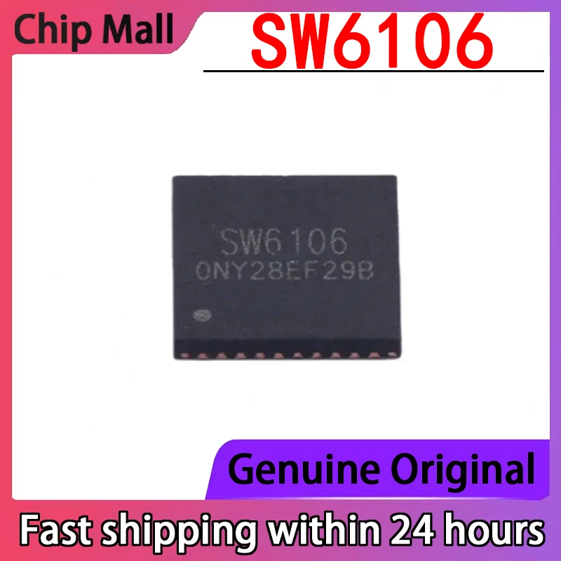 

2PCS SW6106 QFN-40 Current 4A Output Voltage Support 5V 9V 12V PD18W Power Chip