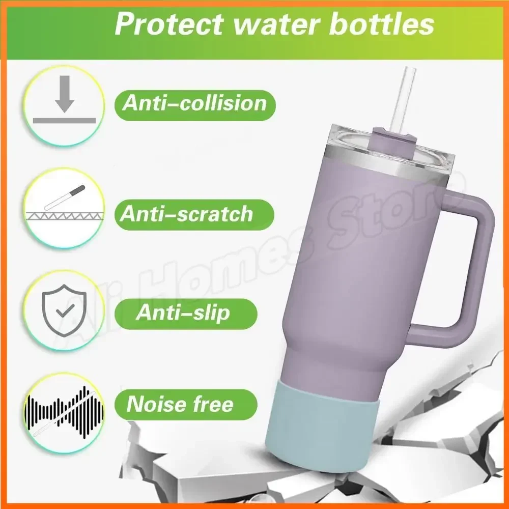 Protective Bottom Sleeve Cover Anti-collision Bottle Bottom Cover Base  Non-Slip for Stanley Quencher Adventure 40oz Tumbler - AliExpress