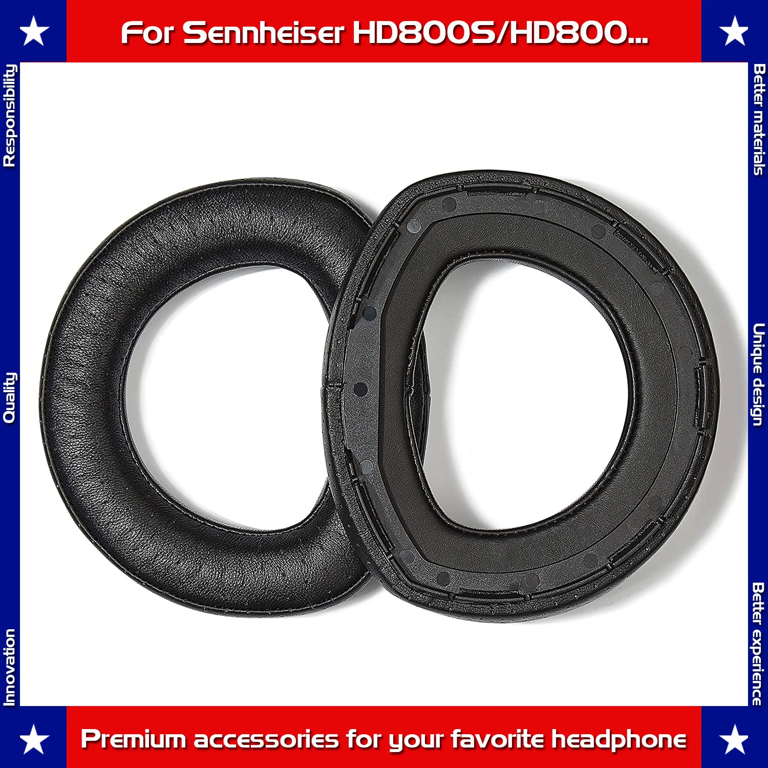 純正品　SENNHEISER HD800 800S ゼンハイザー イヤーパッド S30879c09a8914776bed5f77a8e388