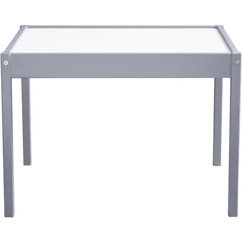 Hunter 3-Piece Kiddy Table & Chair Kids Set, Grey 4
