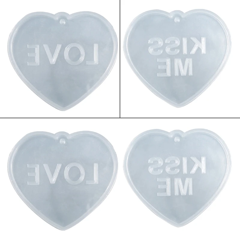 

Y4QE форма для подвески в форме сердца, эпоксидные формы, идеально подходящие для изготовления ювелирных сережек вручную