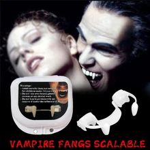  1PC Halloween Retractable Vampire Teeth Dentures Halloween Cosplay Zombie Teeth Small Tiger Teeth Vampire Fangs 2022 