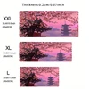 Mouse Pad Gaming Laptop Computer Pc Gamer Keyboard Desk Mat Fuji Mountain Cherry Blossom Pagoda In Japan Dask Mat Mousepad Gift 4
