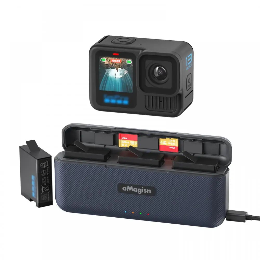 Description Picture 2 of itemQuick Charge Portable Charging Box For GoPro Hero 13 Fast Charger Charging Case For GoPro Hero 13 Battery Camera Accessories