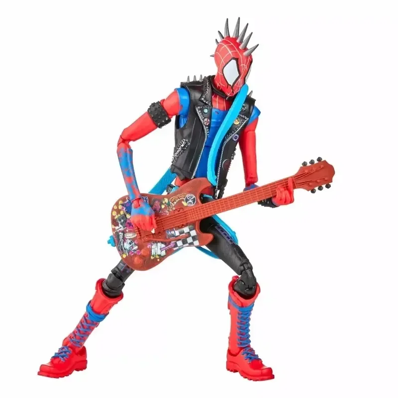 Original Marvel Legends Series Spider Punk Action Figure Attraverso Il Ragno Verse 6 Pollici Figurine Anime Modello Da Collezione Giocattolo