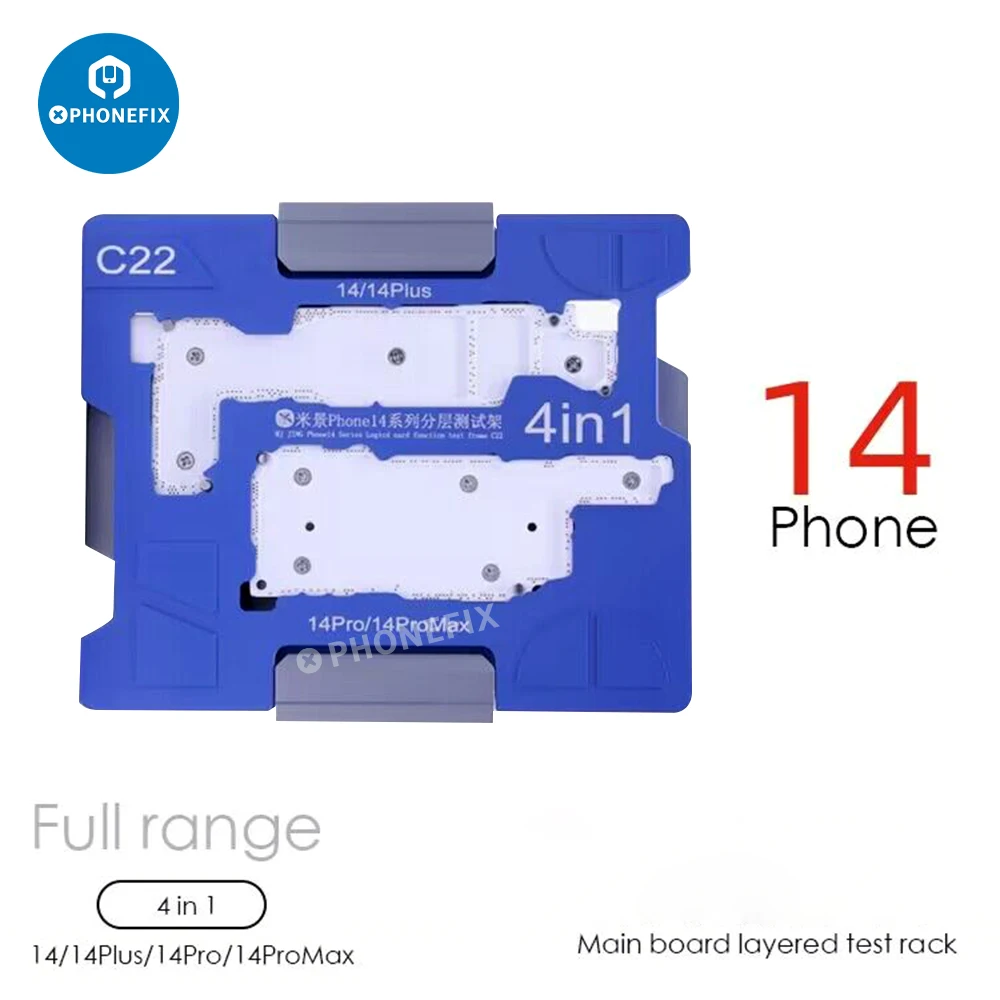 

MJ C22 C17 C18 C20 C21 Motherboard Fixture Middle Layer Tester Platform For iPhone X-12PM 13 14Plus Logic Board Soldering Repair