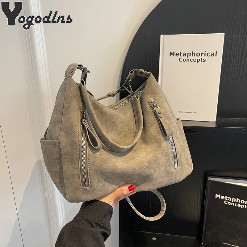 Matte Leather Women Shoulder Bag Large Capacity Winter Travel Female Handbags Crossbody Bags Brand Design Shopper Totes bolsas