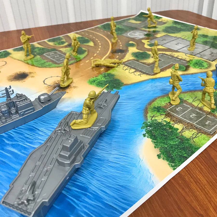 Set De Juguetes Militares - Avión, Tanque, Portaaviones, Submarino Y Soldados, Para Niños