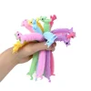 Decompression Toy Unicorn Worm Squishy Toys Flexible Glue Noodle Rubber Force Vent Squeeze String for Children Adults Gift 2