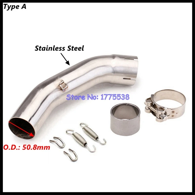 For KTM 250 390 Adventure 2020-2023 RC 125 390 2022-2023 DUKE125 250 390 2021-2023 Motorcycle Exhaust Link Pipe for 51mm Exhaust - Image 4