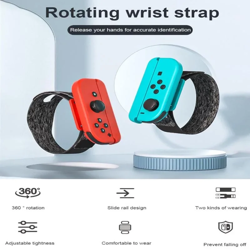 Game Wrist Bands for Nintendo Switch Joy-Con Controller Adjustable Elastic Wristband for NS Just Dance Game Accessories