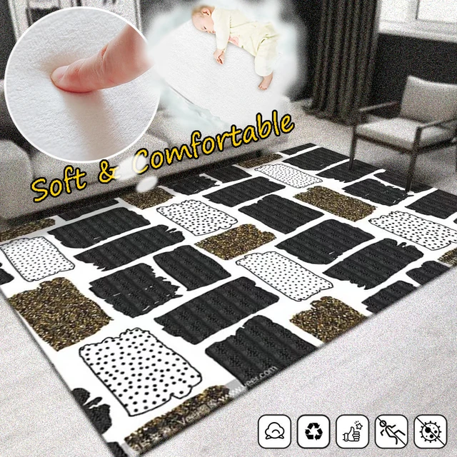 Alfombras geométricas modernas para sala de estar, alfombrilla lavable de  gran tamaño 200x300, antideslizante para decoración del hogar, dormitorio y  salón - AliExpress