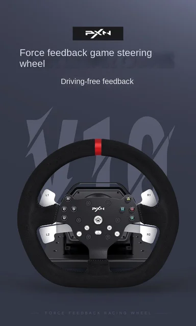 PXN-V10 Force Feedback Racing Game Steering Wheel 900 Degree