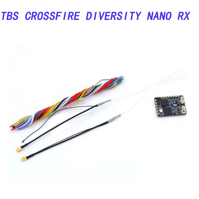 Récepteur TBS Crossfire Diversity Nano RX installé sur un drone FPV longue portée.