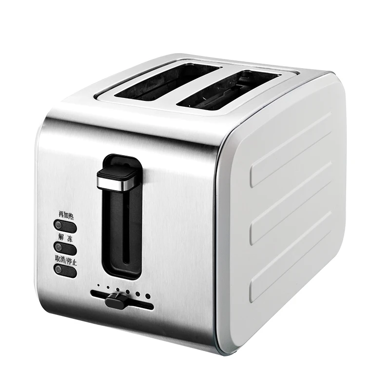 Small Home 2-Slice Smart Oven Toaster with Stainless Steel Breakfast Spit Removable Crumb Tray for Hotel Use for Bread Toasting