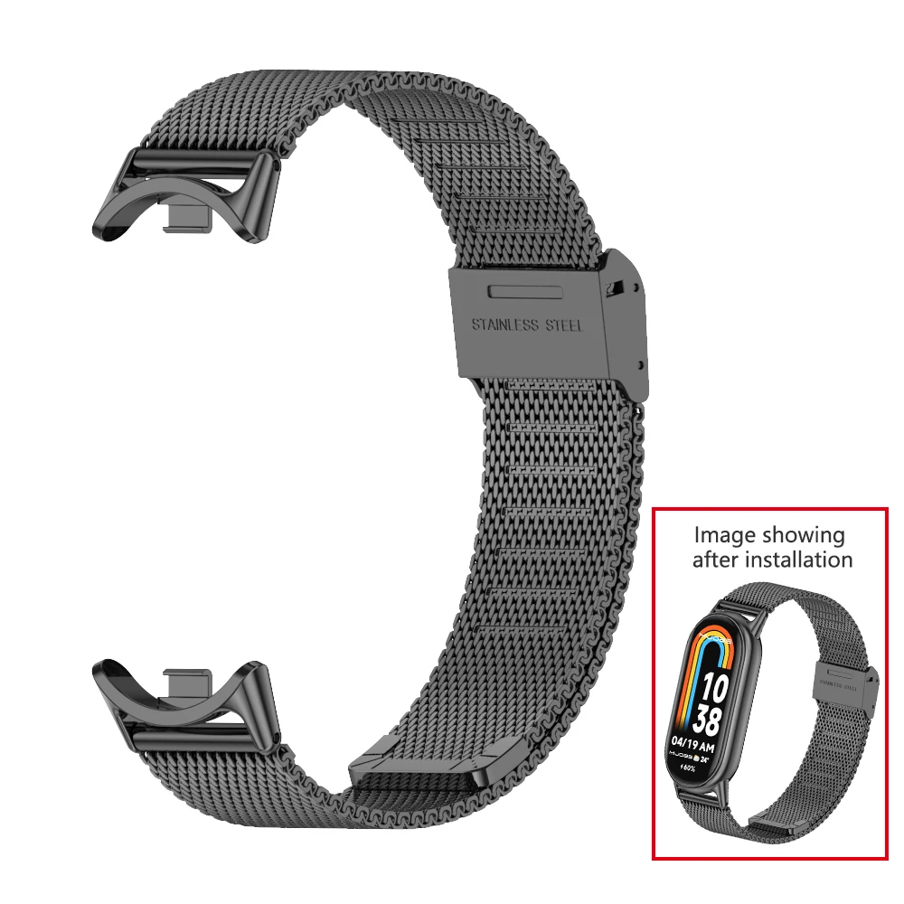 Elegant Stainless Steel Metal Strap Bracelet
