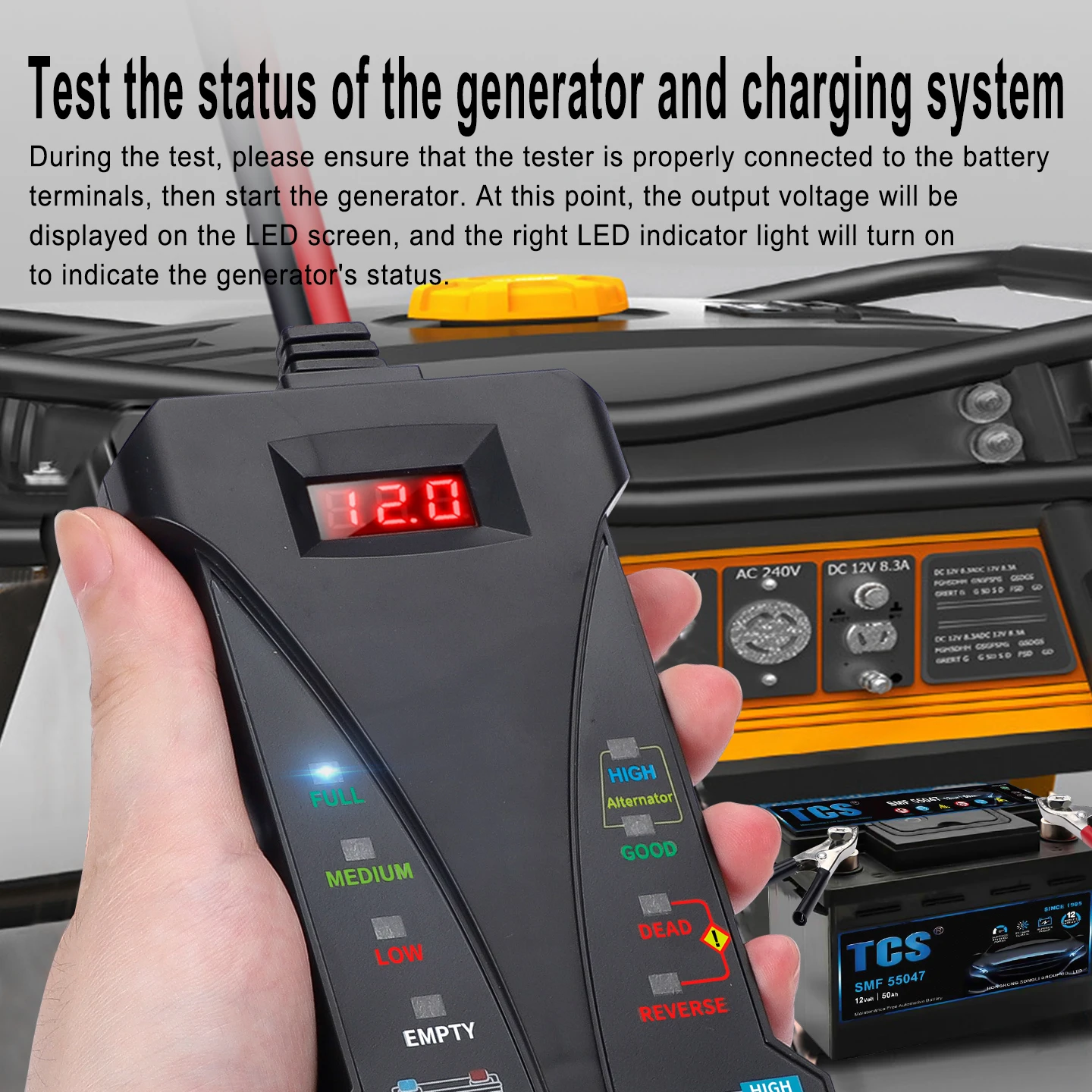 12V Automotive Battery & Charging System Analyzer